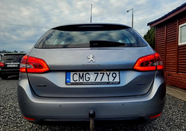 Peugeot 308 cena 36000 przebieg: 174000, rok produkcji 2017 z Wyszogród małe 781